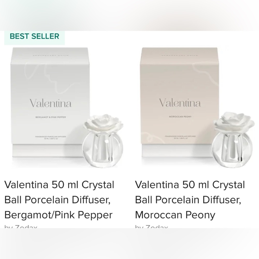 Valentina 50 ml Crystal Ball Porcelain Diffuser.